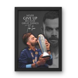 Virat Kohli frame (never give up )